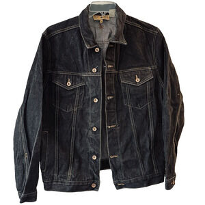Rocawear Jean Jacket J-9999 Size XL Black Hip Hop Western Gorpcore CLEAN